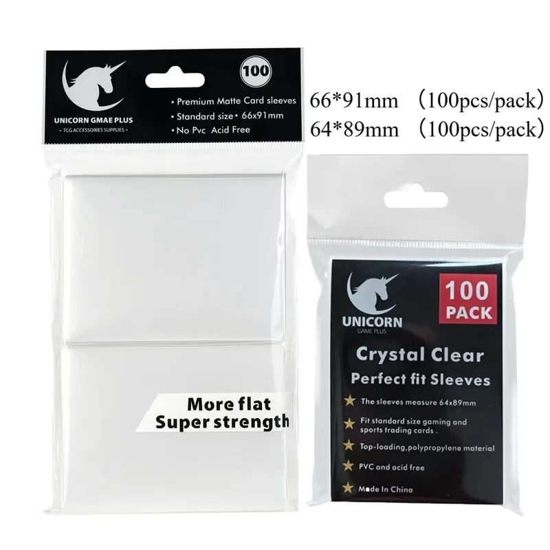 200PCS Card Sleeves Trading Cards Double Layer Matte Standard Size Card Sleeves for Pokemon MTG Baseball Sport Card Board Game