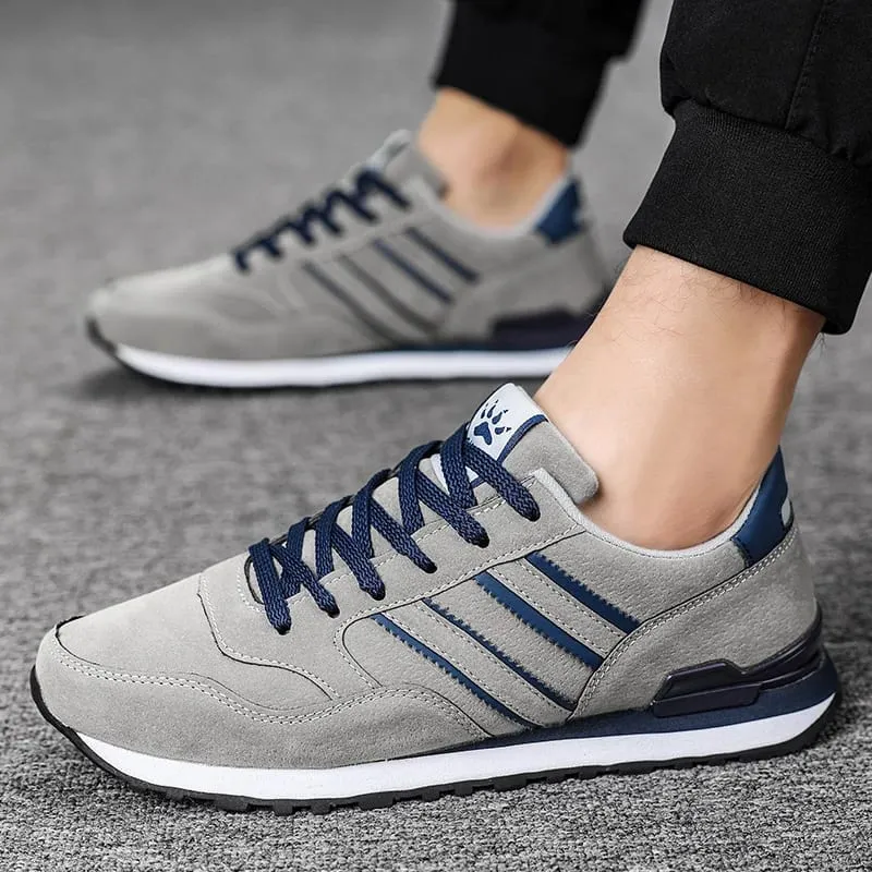 Leather Men Shoes Sneakers Trend Casual Shoe Italian Breathable Leisure Male Sneakers Non-slip Footwear White Men Loafers