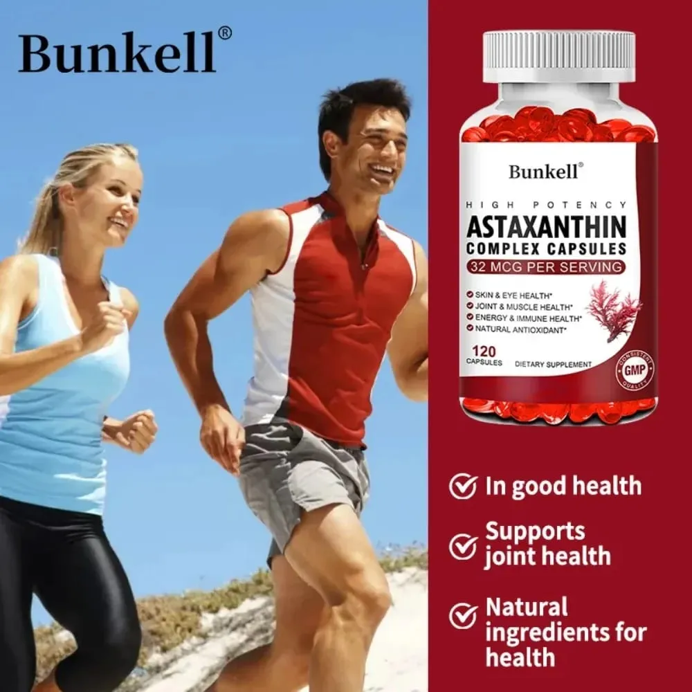 Κάψουλες Astaxanthin Complex - με αντιοξειδωτικό ιχθυέλαιο που υποστηρίζει την όραση των ματιών και των μυών του δέρματος και την υγεία του ανοσοποιητικού