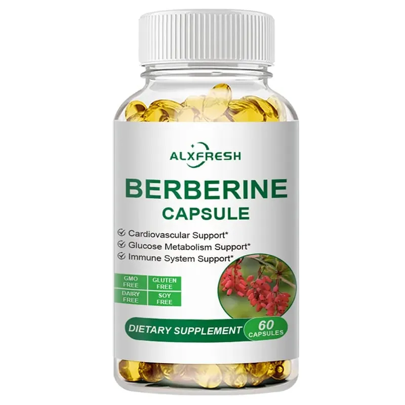 Berberine Capsules Support Oral Inflammation Intestinal Infection Blood Sugar Lipid Regulation Cardiovascular and Antioxidant