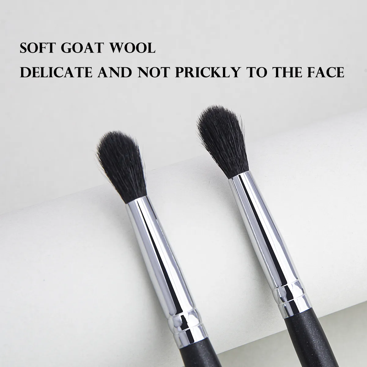 224 Crease Brush Eye Shadow Crease Blending Makeup Brushes High Quality Flame Shape Goat Hair Eye Shadow Crease Makeup Tool — image 3