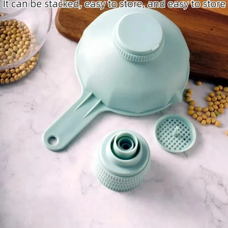 Practical large-diameter funnel Six in one multifunctional plastic funnel Jam making funnel Kitchen supplies and small tools