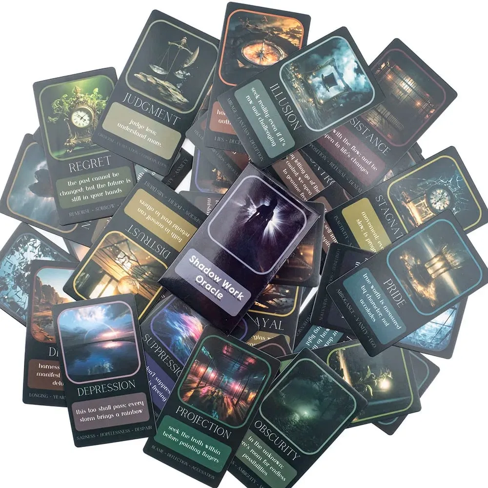 Shadow Work Oracle for Family Party High Quality Fortune Borad Game Deck with 33 English Visions Divination Cards 10.3*6.1cm — image 6