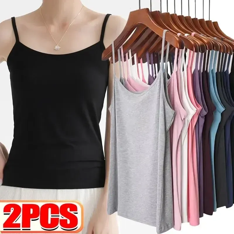 Basic Camisoles Women Crop Tops Sleeveless Shirt Bralette Tops Solid Color Strap Skinny Vest Female Slimming Tanks Bra Underwear