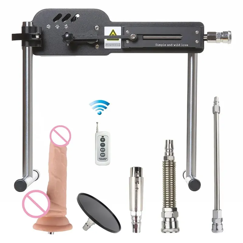 Machine sexuelle améliorée avec télécommande, Super silencieuse, Ultra réglable, Vac U Lock, 30db, 70W, Machine d'amour avec Big D gratuit