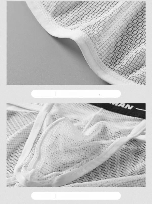 Mens Sexy Underwear U Convex Thin Mesh Transparent Briefs Low Rise Breathable Underpanties — image 16