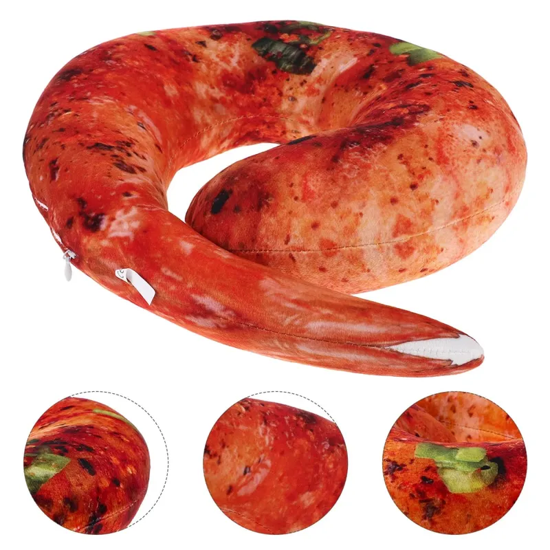 Cuscino per il collo con gamberetti alla