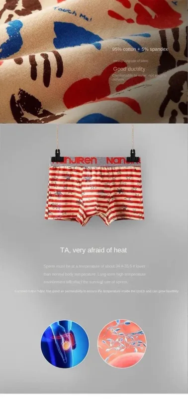 4Pcs Boxer Shorts Men's Underwear Sexy Panties Cotton Boxers Man Underpants Male Shorts Homme U Convex Lingerie Free Shipping