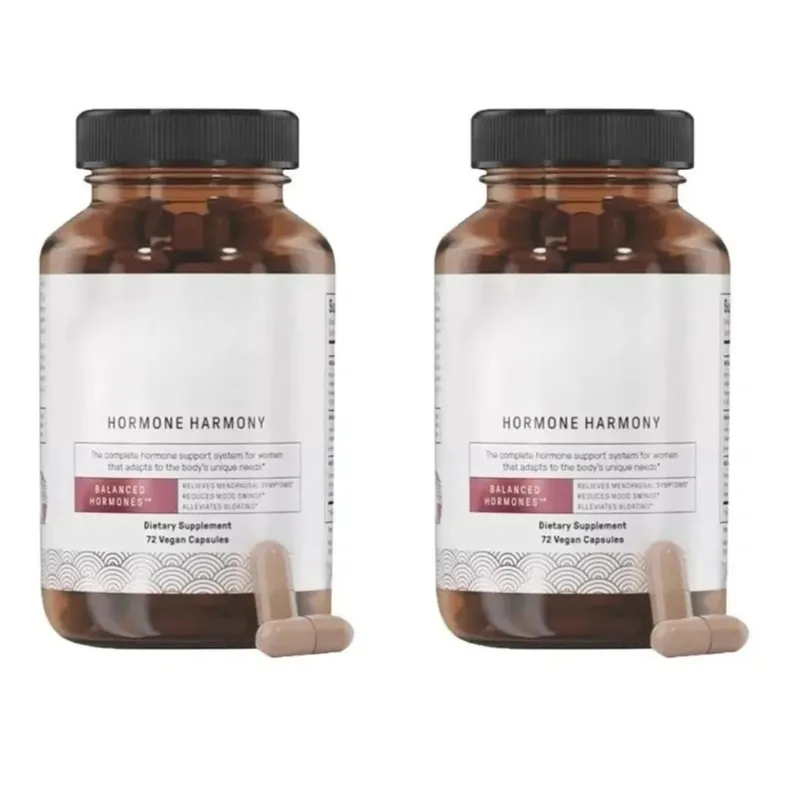 Kapsułki Hormone Harmony z naturalnym suplementem ziołowym Wsparcie odnowy biologicznej dla kobiet Ulga Menopauza Równowaga hormonalna 72 szt.