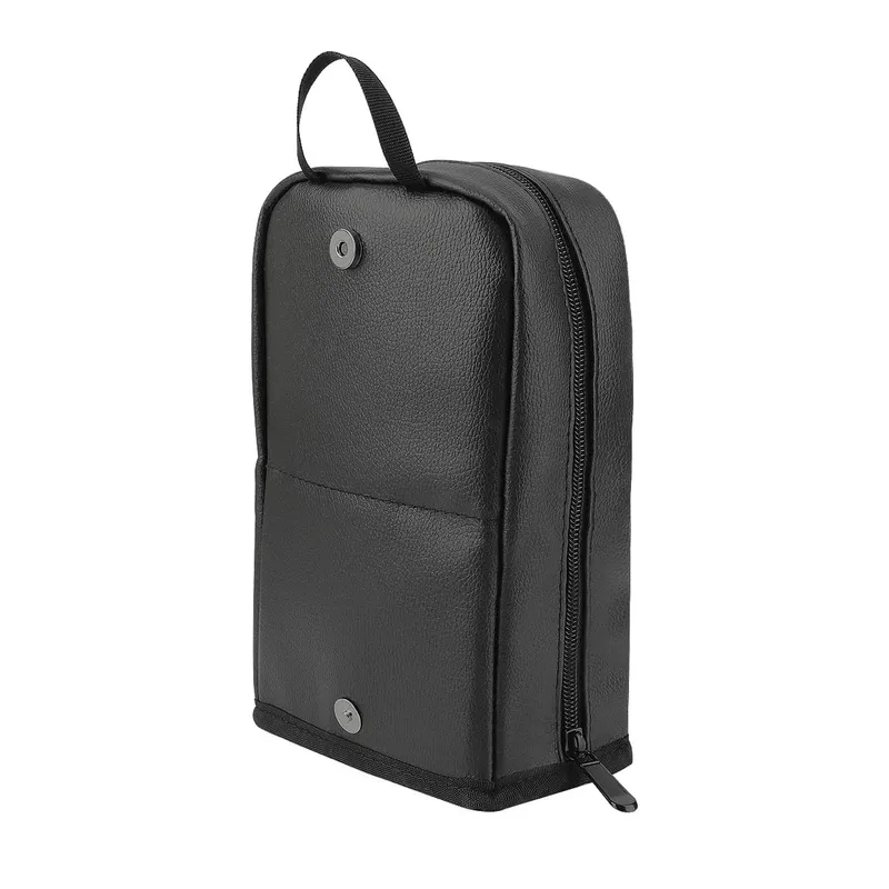 Leather Makeup Brushes Storage Bag Stand-up Makeup Brushes Organizer Bags Large Capacity Foldable Comestic Tool Bags With Zipper