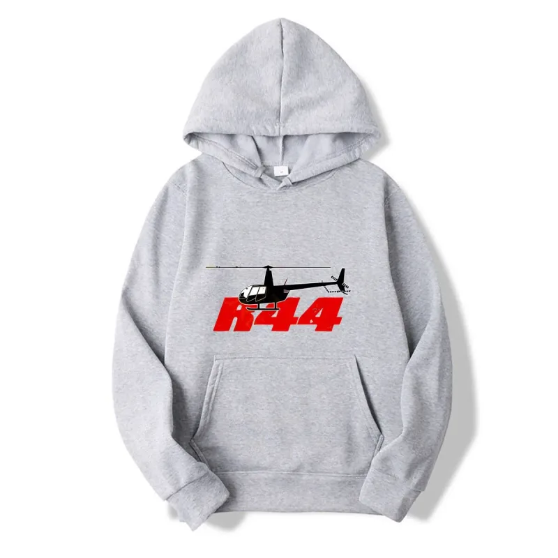 R44 Helicopter Pilot Aviation hoodies Snapback autumn long sleeves Knitted Bucket hoodies — image 14