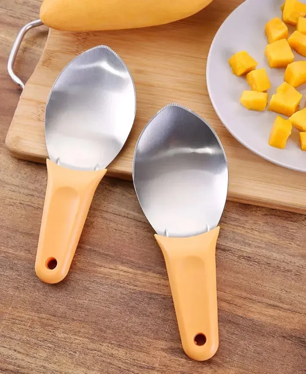 Hot Multifunctional Mango Spoon Mango Knife Cutting Granule Tool Peeler Peeler Mango Avocado Scoop Kitchen Fruit Tool