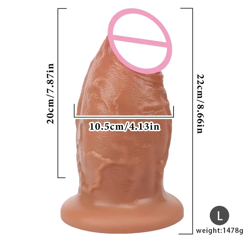 Super Big Skin Dildo Penis Prostate Massager Strap-on Silicone Realistic Anal Plug Masturbator Sexy Adult Huge Dildos Sex Toys — image 5