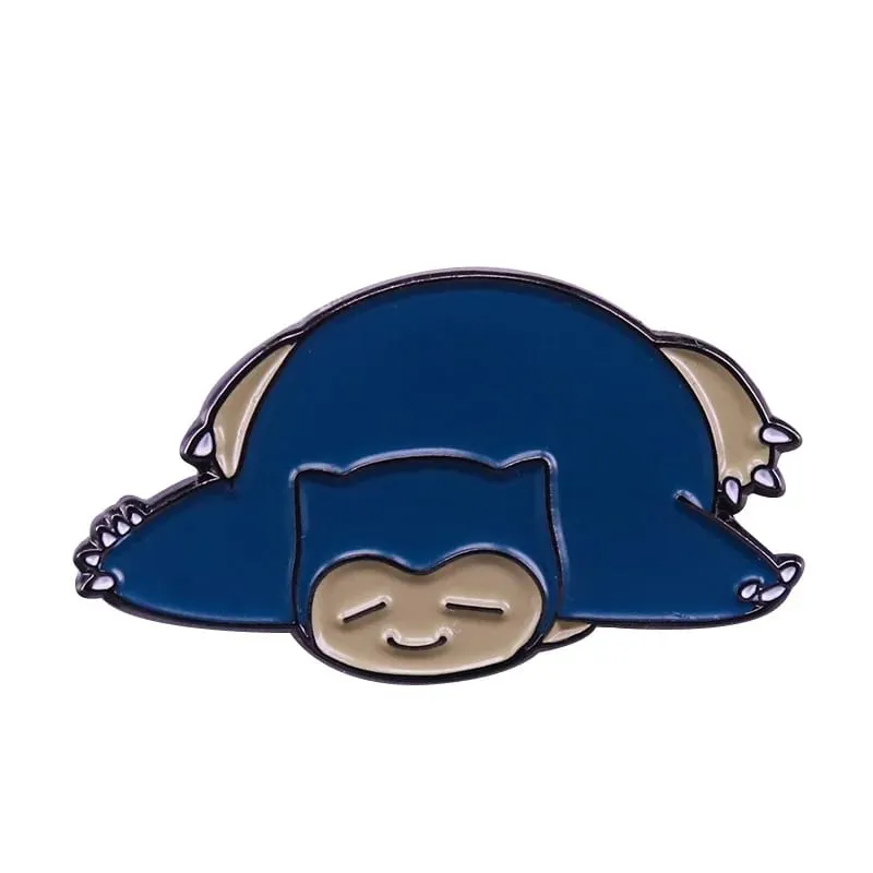 Anime Games Snorlax Enamel Pins Collect Pokemon Sylveon Metal Cartoon Brooch Backpack Hat Bag Collar Lapel Badges
