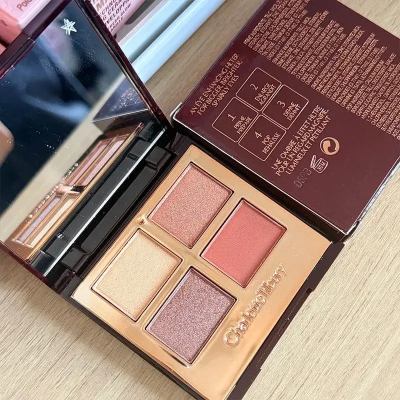 Charlotte Tilbury CT Makeup Set Water Light Collagen Lip Moisturizer Pressed Powder for Flawless Finish Four-color Eyeshadow — image 12