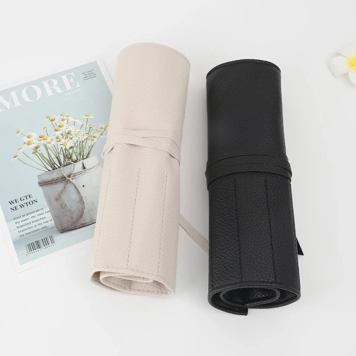 Roll Up Makeup Brush Holder Makeup Brush Organizer Travel Makeup Brushes Bag Cosmetic Bags Pouch For Women Eyebrow Brushes