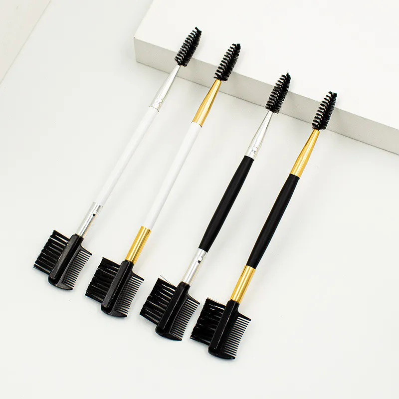3/10 PC 1PC Double Ended Eyebrow Comb Brush Beauty Makeup Brushes Eyelash Applicator Professional Make Up Tool