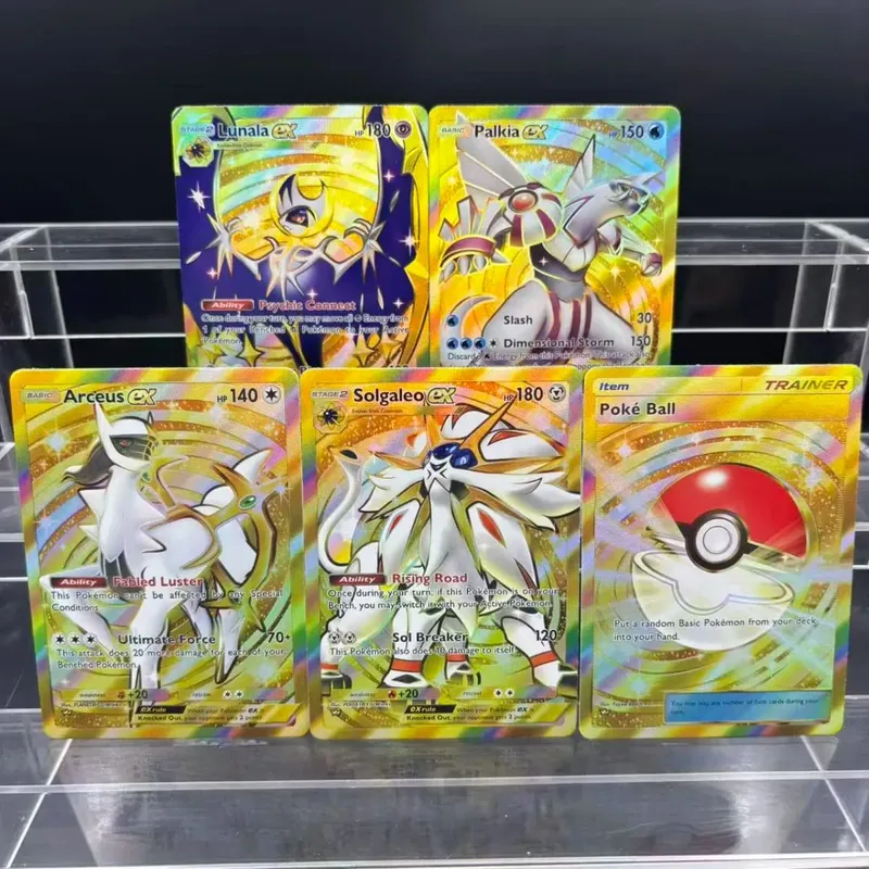 5pcs DIY POCKET Collection Cards Mewtwo Leafeon ex Self Made Single Card Classic Game Anime Card Gift Toy — image 7