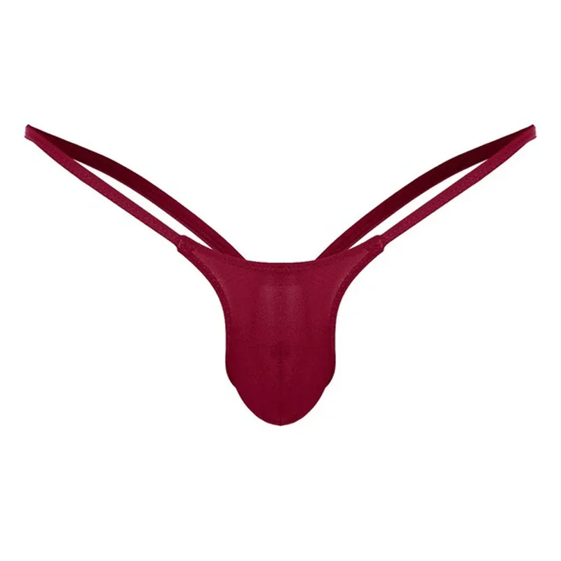 Ultra-thin Gay Men Thong G-string Seamless Men Jockstrap Micro T-back Underwear Male String Bikini Swimwear Pouch Underpant A50