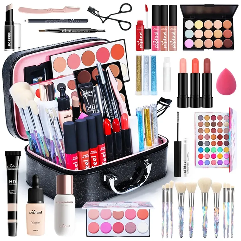 All In One Makeup Kit for Women Full Kit Set All in One Makeup Sets Include Eyebrow Eyeliner Eyeshadow