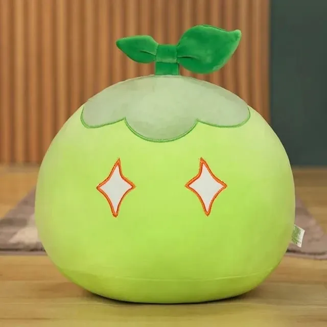 Baru 10Cm Proyek Anime Lucu Genshin Impact Slime Mainan Bantal Mewah Kawaii Kartun Anime Mainan Bantal Hadiah Ulang Tahun Natal untuk Anak-anak