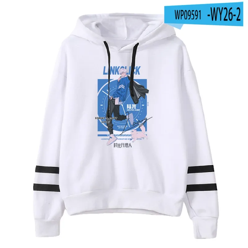 Link Click Anime Hoodie Unisex Pocketless Parallel Bars Sleeve Sweatshirts Women Men Hoodies Harajuku Streetwear Fashion Clothes — image 19