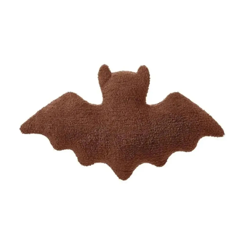 Halloween Material Bat Pillow Black White Brown Halloween Theme Bat Modeling Pillow Soft Fabric Gothic Bat For Girls — image 8