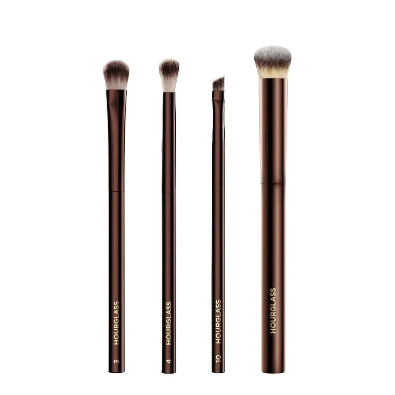 hourglass Eye Makeup Brushes Set Luxury Shadow Cosmetic Brush Kit Blending Shaping Contouring Highlighting Brow Concealer Liner