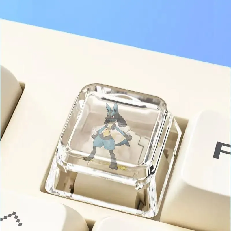 Cross mechanical keyboard personalized anime keycap single Charmeleon Blastoise Eevee transparent cartoon keycap — image 11