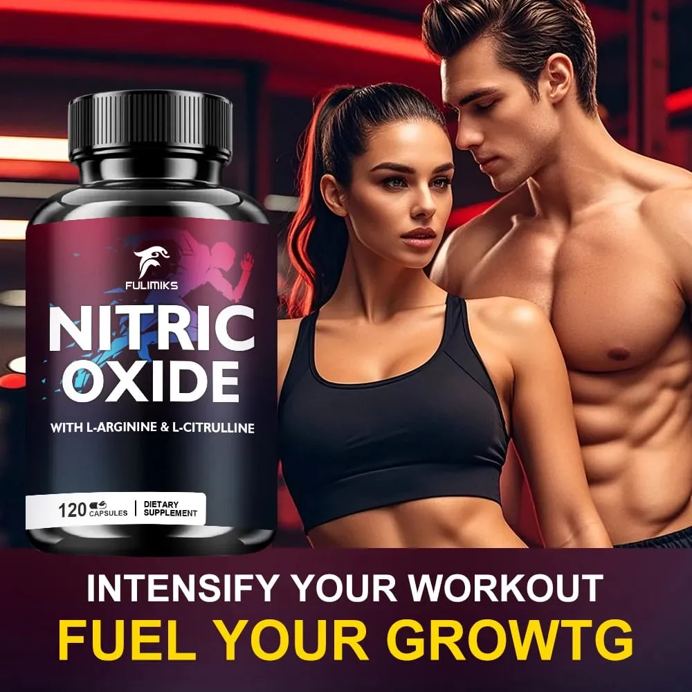 Powerful Nitric Oxide Supplement - Premium Muscle Support Nitric Oxide Booster - Natural Energy and Heart Health Support