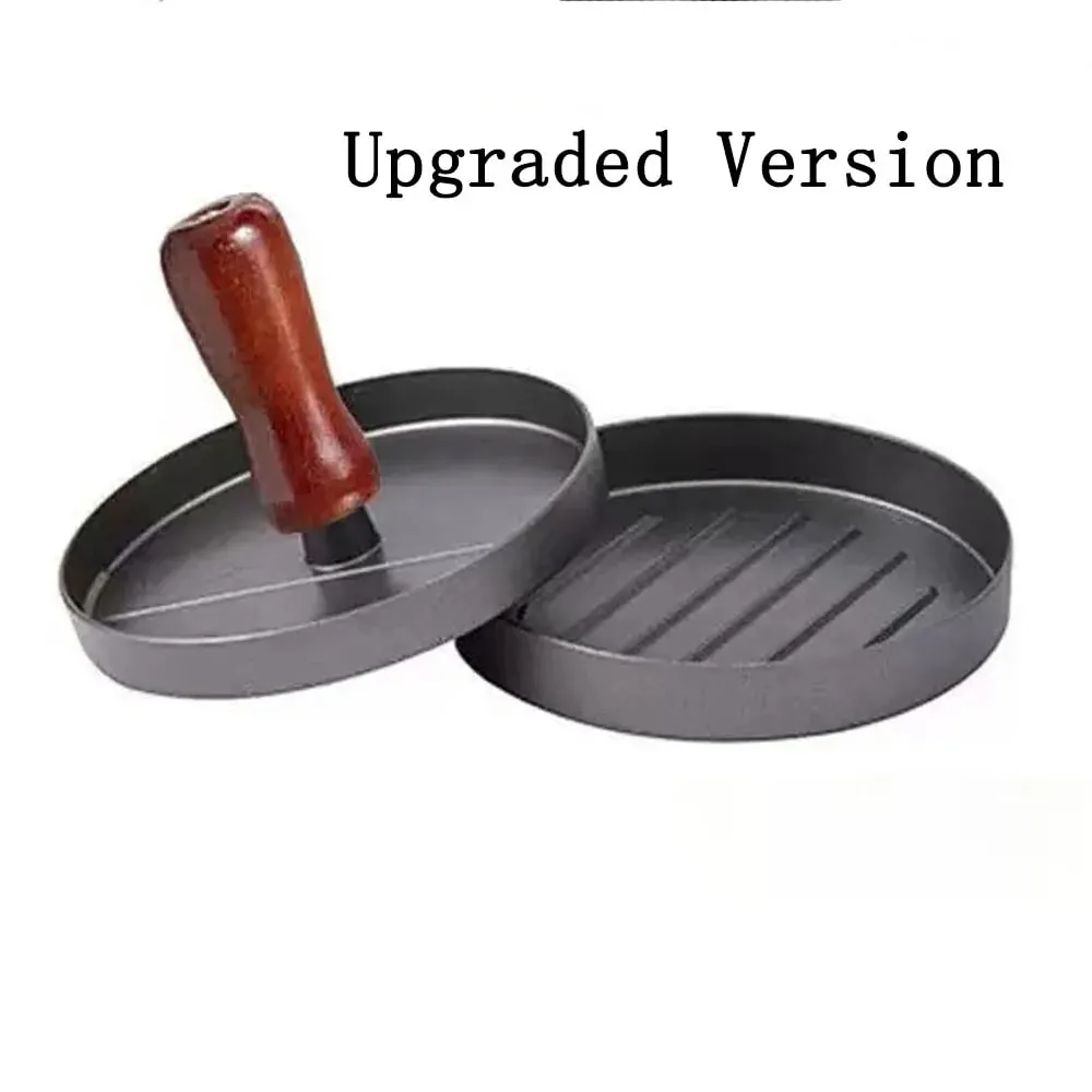 Burger Press Hamburger Meat Tool Patty Maker Aluminum Burger Maker for Kitchen BBQ Grill — image 12