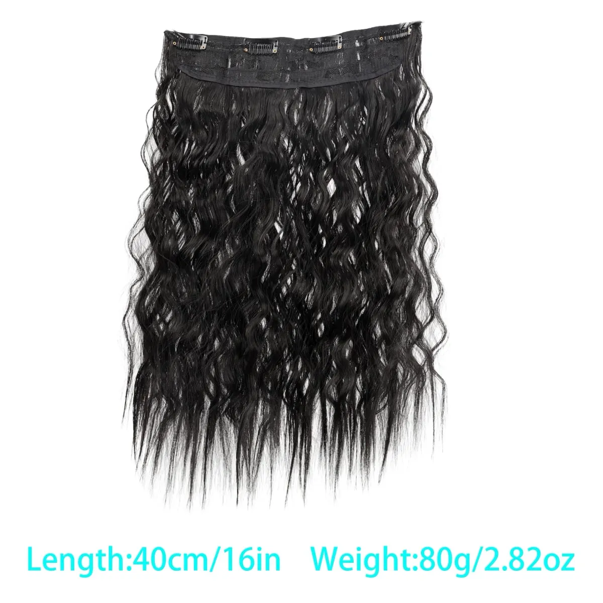 Synthetic corn beard curly hair extensions in three sizes wig head covers full top hair covers replacement for women's wigs