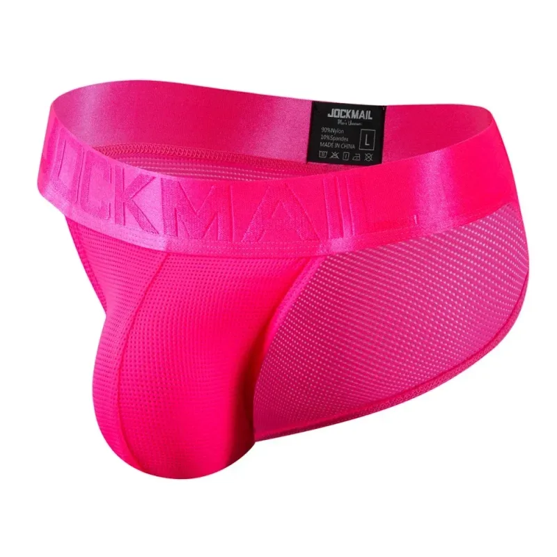 Slip intimo da uomo Mutande in nylon Mesh Slip da uomo ad asciugatura rapida Slip bikini Slip tanga da uomo Sospensorio Intimo gay