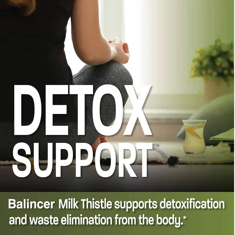 Natural Milk Thistle Supplement - Detoxifying and Cleansing for Men and Women Liver Health and Supports Liver Function