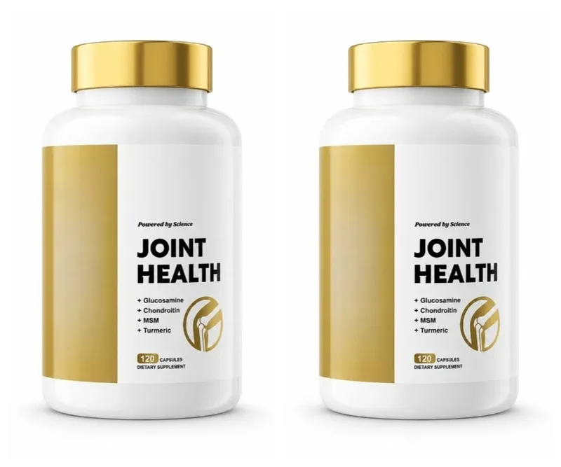 Joint Health Capsules with Glucosamine Sulfate Chondroitin Sulfate MSM Turmeric Boswellia Extract Mobility Support 120 Capsules