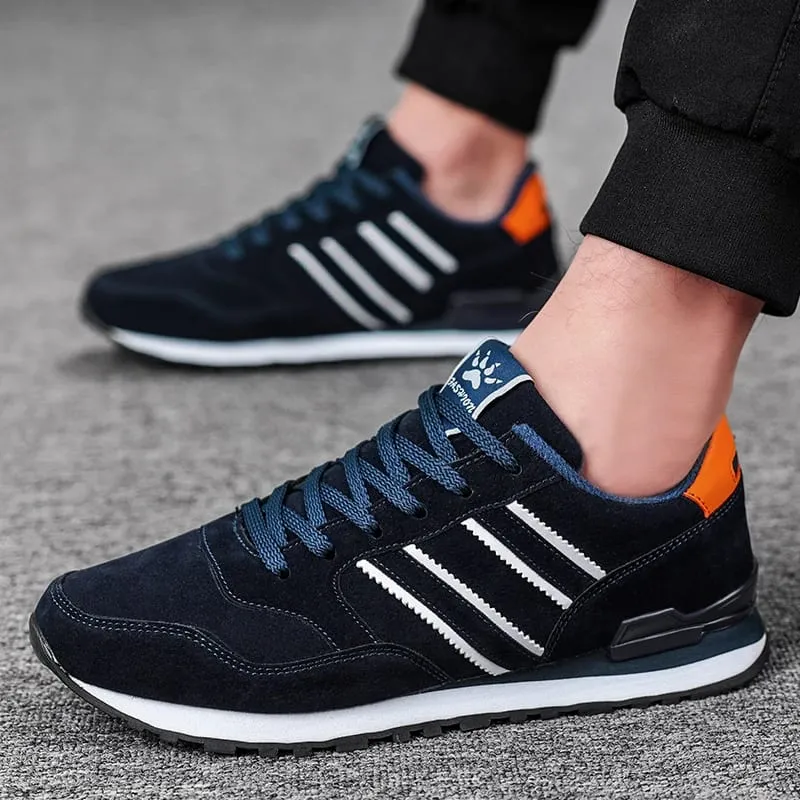 Leather Men Shoes Sneakers Trend Casual Shoe Italian Breathable Leisure Male Sneakers Non-slip Footwear White Men Loafers