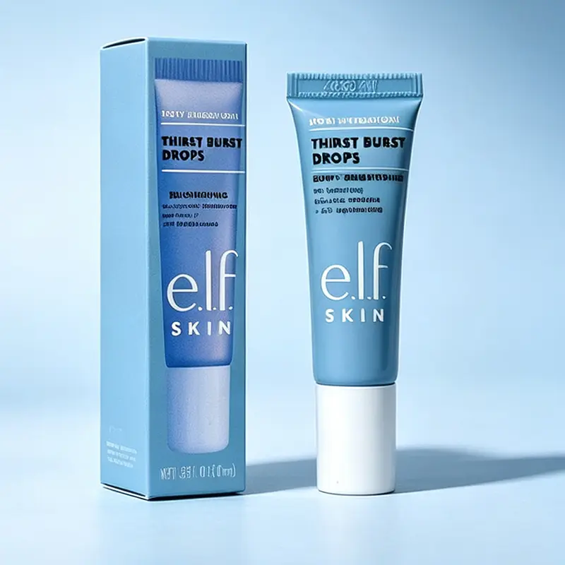 Elf Thirst Burst Drops Brightening Moisture Gel Essence Hydrating Pre-Makeup Primer Nourishes Dry Skin for Smooth Base Makeup
