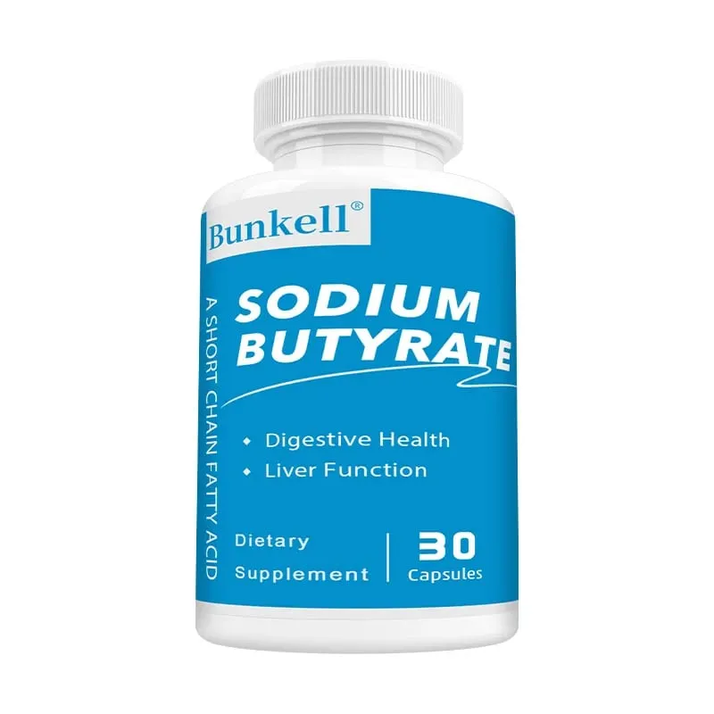 Sodium Butyrate Supplement - Helps Gut Health Detox and Cleansing of The Liver Digestive Health Non-GMO