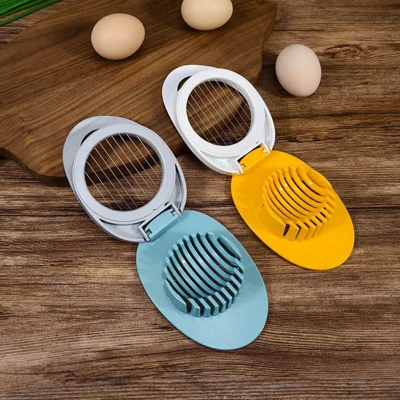Taglierina per uova multifunzionale Affettatrice per uova in acciaio inossidabile 304 Affettatrice per insalata di frutta Separatore per uova conservate Gadget da cucina