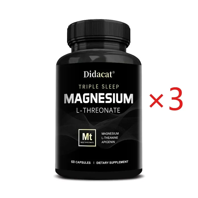 Magnesium L-threonate Capsules - Enhance Concentration Memory Promote Brain Health Improve Sleep Quality Reduces Fatigue