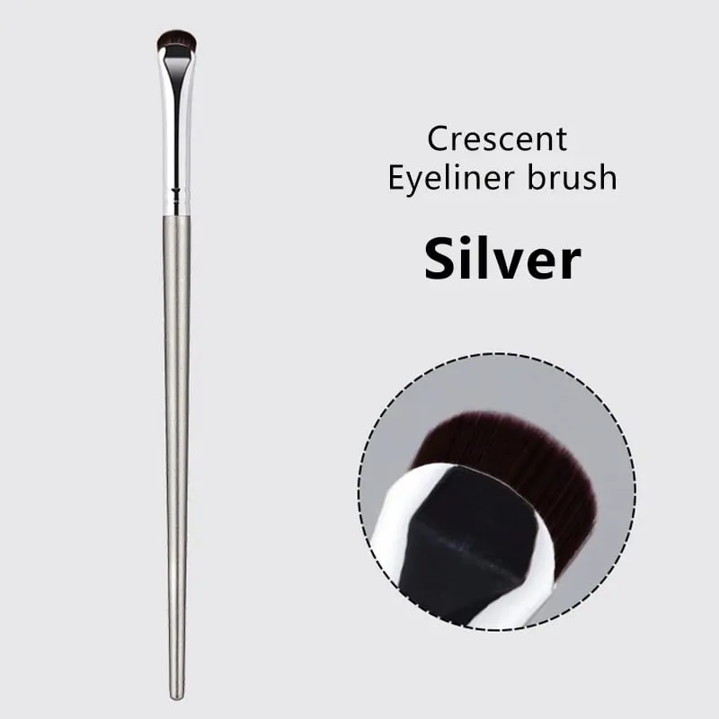 1/2PC Crescent Eyeliner Makeup Brushes Eye Makeup Tools Precision Soft Eyeshadow Brush Curved Thin Small Eye Cosmetic Tools — image 9