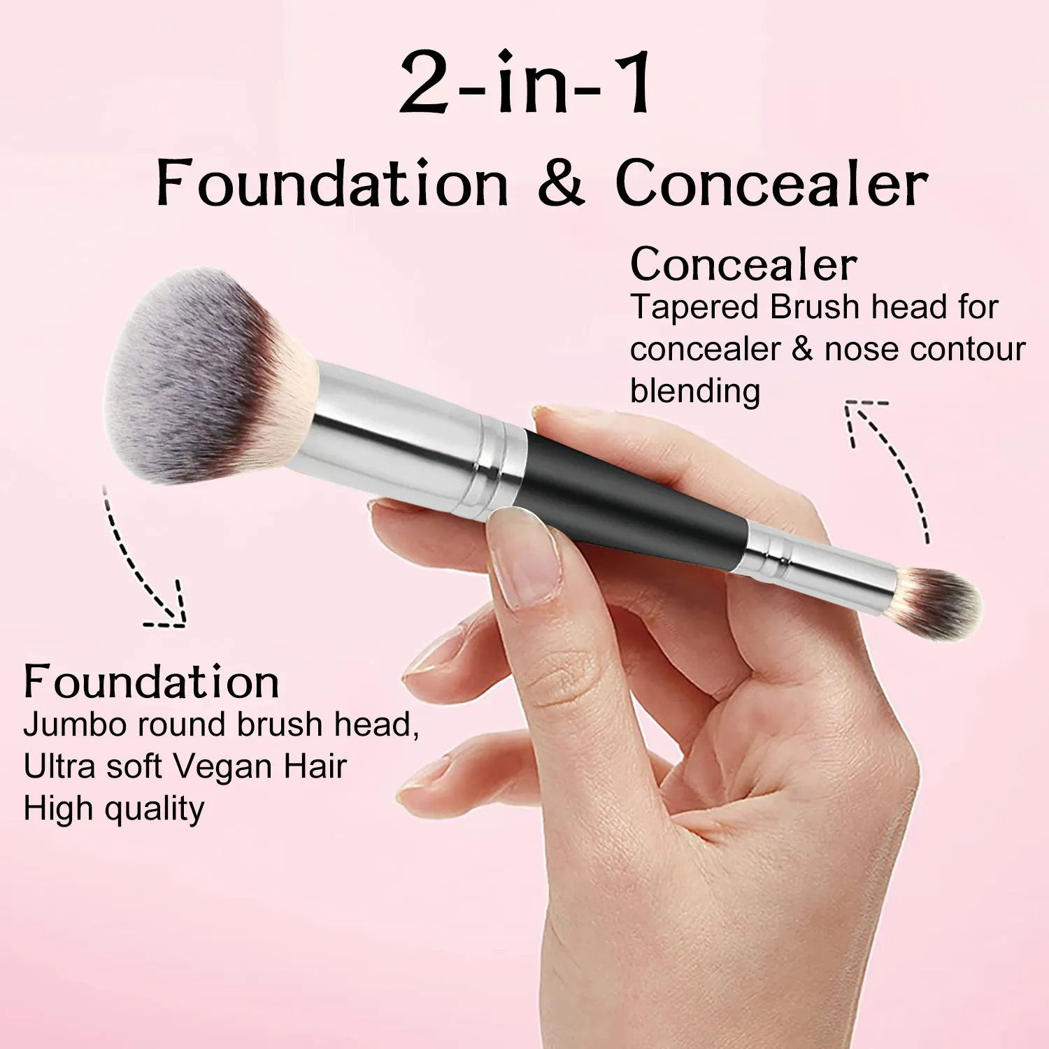 Custom Logo Makeup Brushes Large Powder Foundation Make up Brushes Cruelty Free Concealer Makeup Brush Wholesale Bulk 20pcs/lot