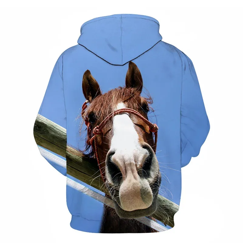 Horse Win Instant Success 3D Print Hoodies Interesting implication Animal Design Men Women Streetwear Pullover Casual Sweatshirt