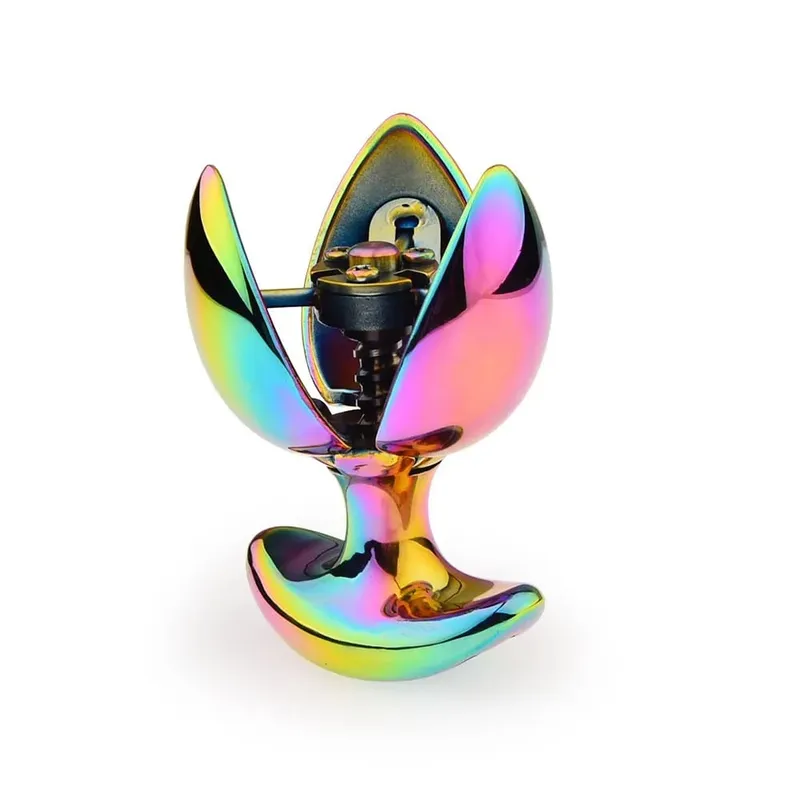 Anální zámek z nerezové oceli Anální vaginální dilatátor Otevíratelné anální zátky Heavy Anus Beads Lock Sex Toys Hra pro dospělé 096