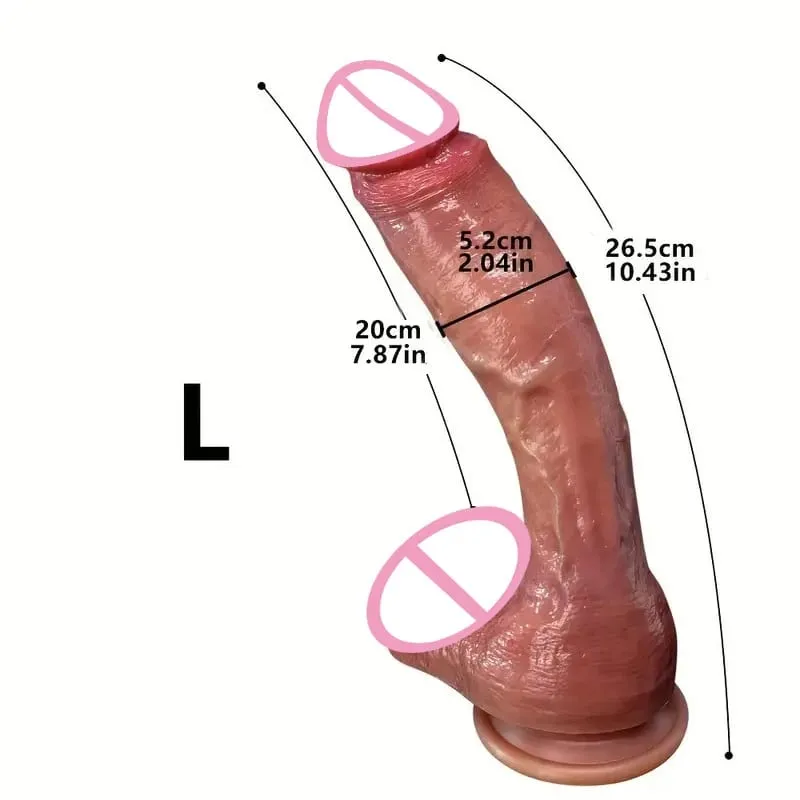 Super Long Skin Dildo Silicone Penis Realistic Cock For Women Masturbator Makeup Penetration Anal Strapon Dick Adults Sex Toys