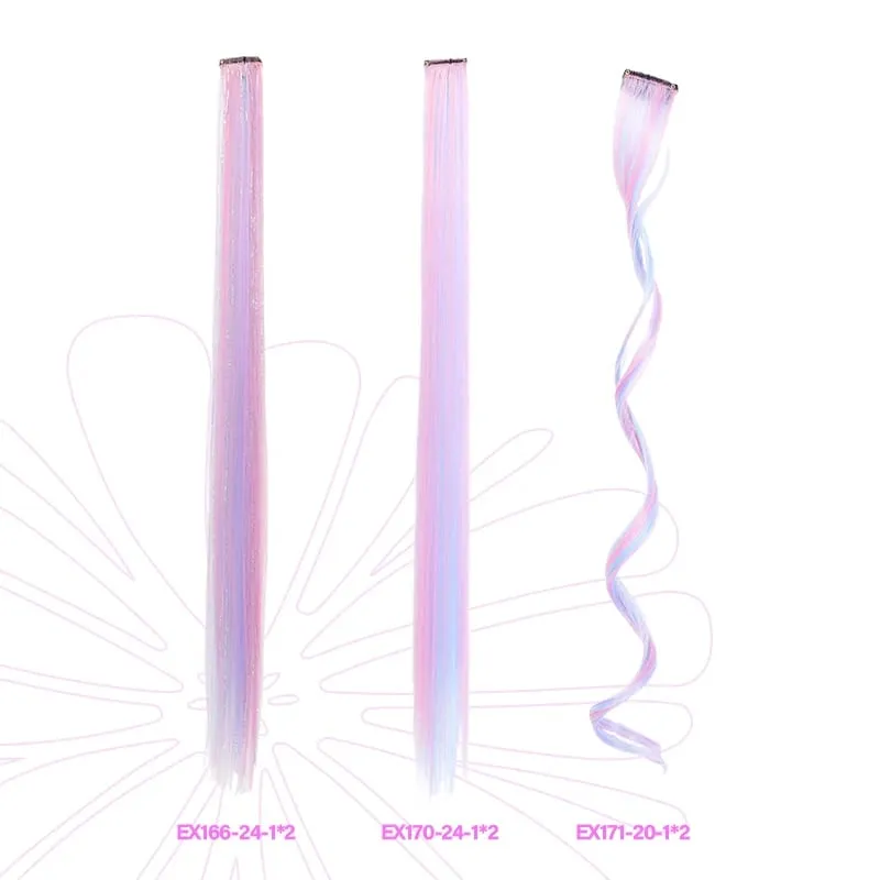 Ce Cream – postiches à clipser en Fiber synthétique, 2 pièces, couleur rose lavande, pour Cosplay et Look décontracté, couleur douce et vibrante — image 5