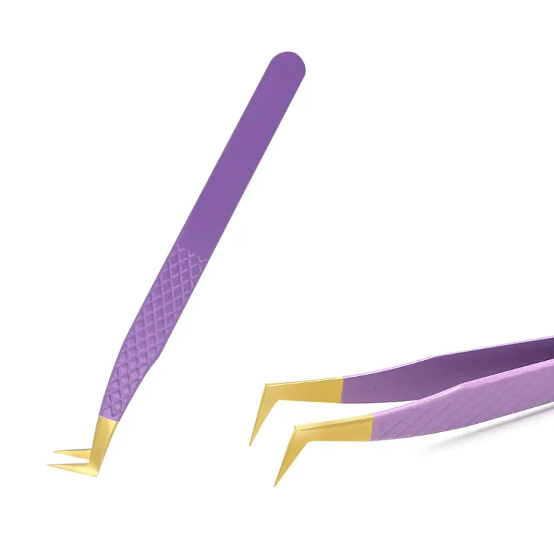 Eyelashes Tweezers Stainless Steel Superhard Tweezers High Precision Anti-static Tweezers For Eyelash Extensions Tools