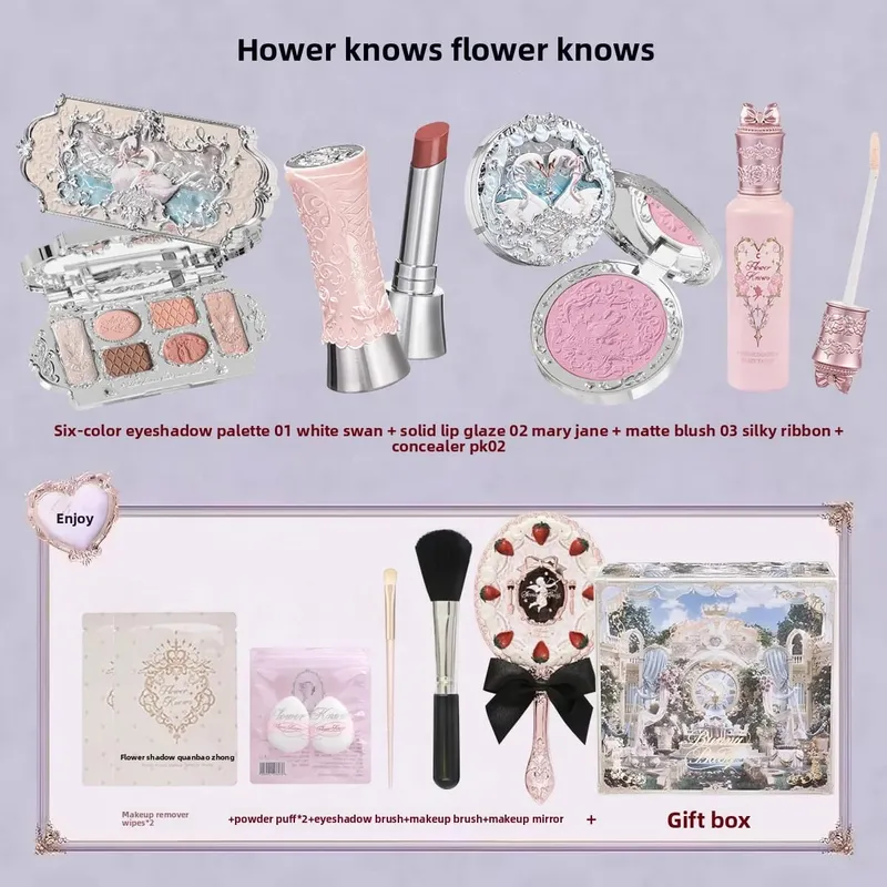 Flower Knows Knight Unicorn Treasure Chest Set