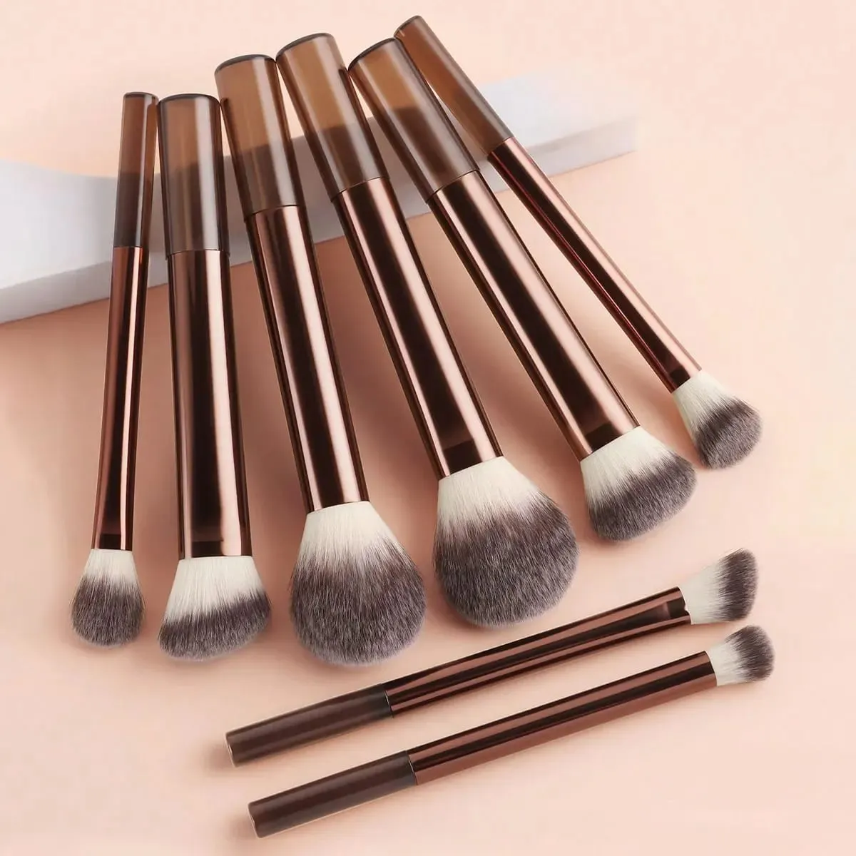 Professional Multifunctional Makeup Brush Set 8pcs Long-Handle Makeup Brushes Including Powder Blush Foundation Contour Nos — image 1