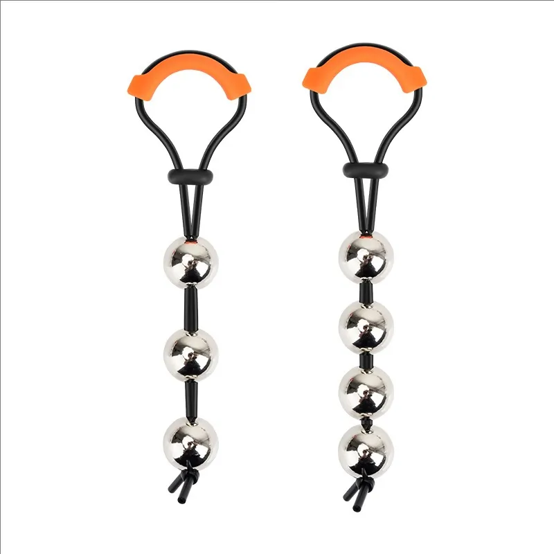 9 Size Male Penis Ring Glans Exerciser SM Penlie Device Weight Bearing Penis Extender Enlargement Stretcher Ball Sex Toy for Men